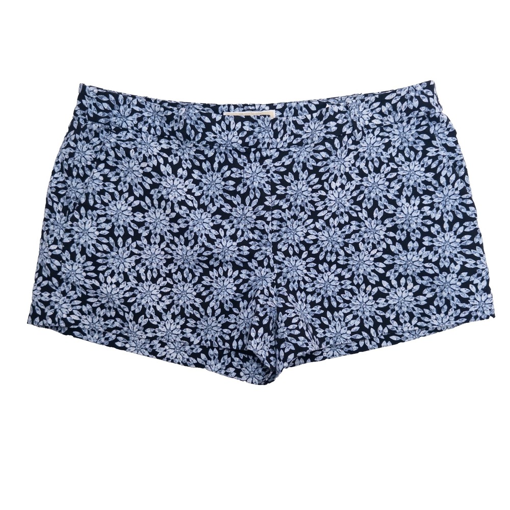 Michael Kors Women's Size 10 Blue Floral Print‎ Shorts
